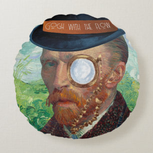 Gogh mit fließendem rundem Kissen