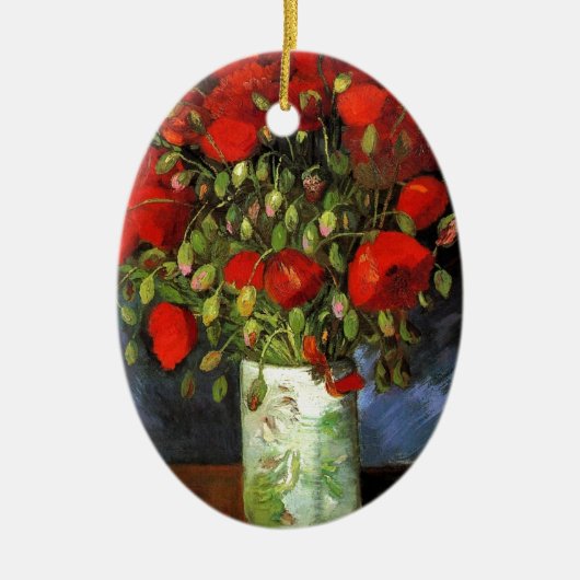 Gogh rotes keramik ornament (Vorne)
