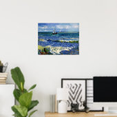 Gogh Seascape bei Les Saintes-Maries-de-la-Mer Poster (Heimbüro)