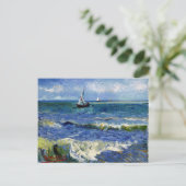 Gogh Seascape bei Les Saintes-Maries-de-la-Mer Postkarte (Stehend Vorderseite)