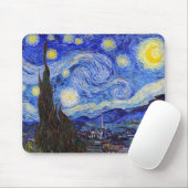 Gogh , “Starry Night” Mousepad (Mit Mouse)