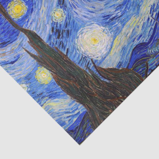 Gogh , “Starry Night” Seidenpapier (Ausschnitt)