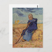 Gogh, Vincent Willem van Die Hirtin 1889 Technique Postkarte (Vorne/Hinten)