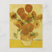 Gogh, Vincent Willem van Stilleben mit Sonnenblume Postkarte (Vorderseite)