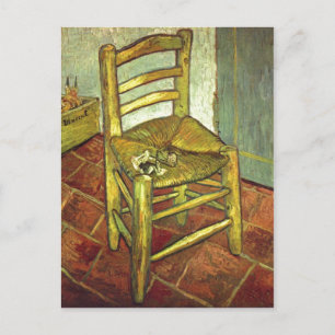 Gogh, Vincent Willem van Vincents Stuhl mit Pfeife Postkarte