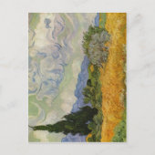 Gogh, Vincent Willem van Weizenfeld mit Zypressen Postkarte (Vorderseite)