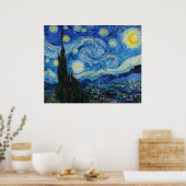 Gogh's Sternennachtplakat Poster (Küche)