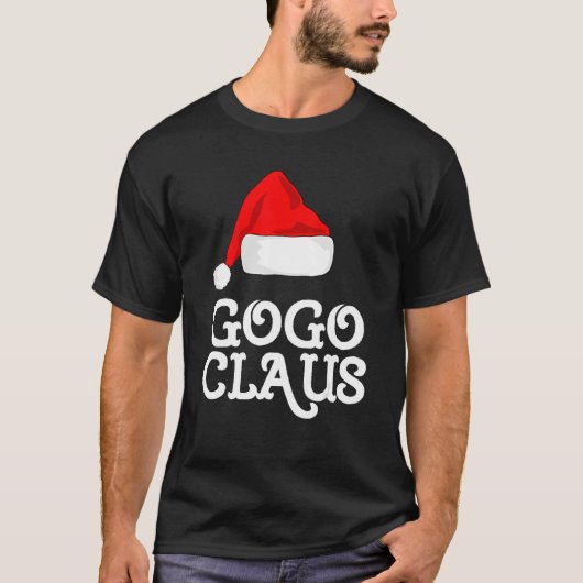 Gogo Claus Christmas Hat Family Pj Matching Group T-Shirt (Vorderseite)