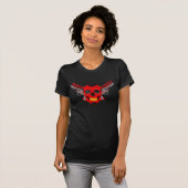 GoGo Knalle schwarz u. rotes Shirt (Vorne ganz)
