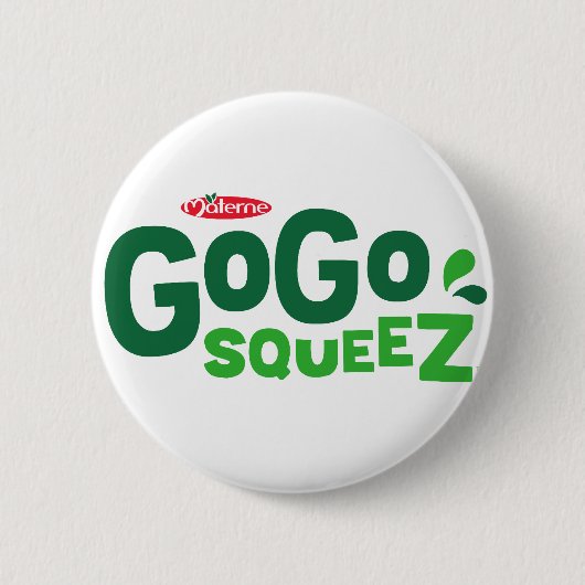 GoGo squeeZ Logo Button (Vorderseite)