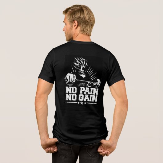 Gohan Trainingsanzug-Shirt Tri-Blend Shirt (Rückseite voll)