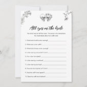 GOHIC-LIEBE auf Bride Bridal Einladung (Vorderseite)