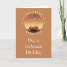 Gohonzon Birthday Card SGI Buddhismus