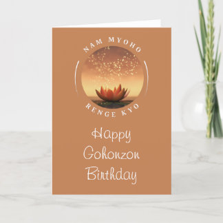 Gohonzon Birthday Card SGI Buddhismus Feiertagskarte