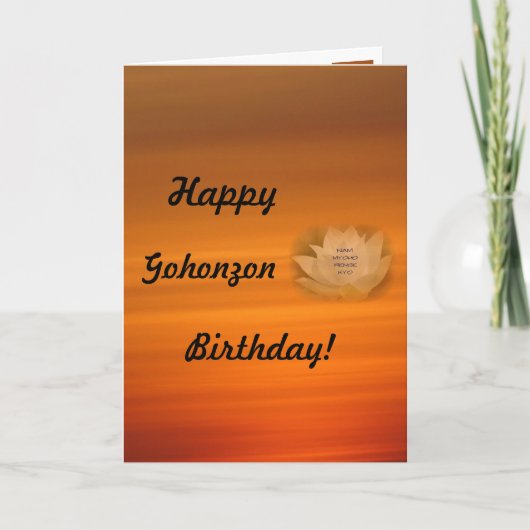Gohonzon Birthday Card SGI Buddhismus Karte (Vorderseite)