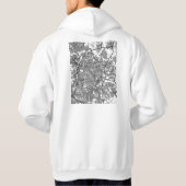 Goiânia Brazil City Map Hoodie (Rückseite)