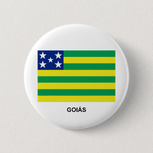 Goiás, Brasilien-Flagge Button