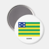 Goiás, Flagge Brasiliens Magnet (Vorderseite/Rückseite)