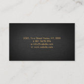 GoIden Infinity Symbol Feather - Line Art Business Visitenkarte (Rückseite)