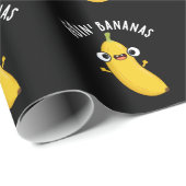 Goin Bananas Funny Fruit Pun Dark BG Geschenkpapier (Rolleneckpunkt)