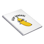 Goin Bananas Funny Fruit Pun Notizblock (Rechte Seite)