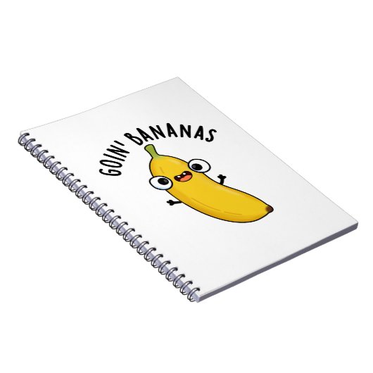 Goin Bananas Funny Fruit Pun Notizblock (Rechte Seite)