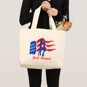 GOIN' DANCIN' TANCE REISE TOTE BAG JUMBO STOFFBEUTEL