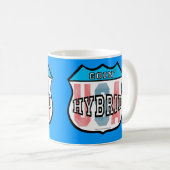 Goin Hybrid Patriotic Car Logo Art Kaffeetasse (VorderseiteRechts)
