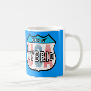 Goin Hybrid Patriotic Car Logo Art Kaffeetasse