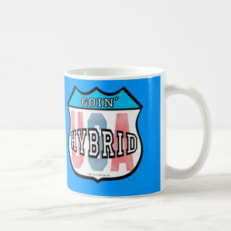 Goin Hybrid Patriotic Car Logo Art Kaffeetasse