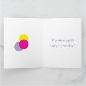 Going a Little Dotty™ — Luxe Modern Birthday Card  Karte (Innenseite)