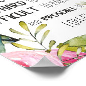 Going away gift for Dance teacher Thank you quote Poster (Ecke)