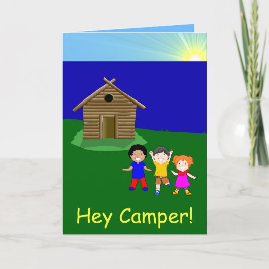 Going Away to Camp Card Karte (Vorderseite)