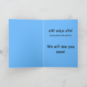 Going Away to Camp Card Karte (Innenseite)