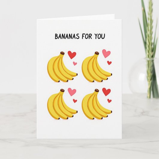 Going Bananas For You Card Karte (Vorderseite)