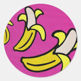 "Going Bananas" Runder Aufkleber