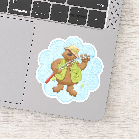 Going Bear Vater Die Kürzung Sticker Decal (Detail)