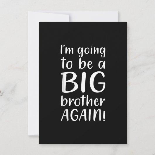 Going Big Brother wieder Ankündigung Geschenk Brud (Vorderseite)