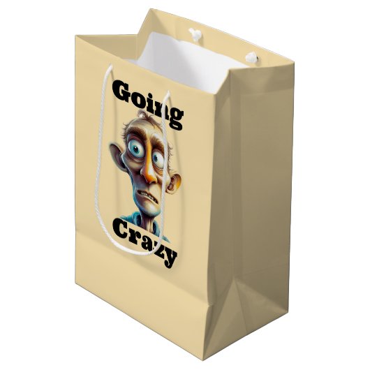 Going Crazy Geschenktasche Mittlere Geschenktüte (Vorderseite Schrägansicht)
