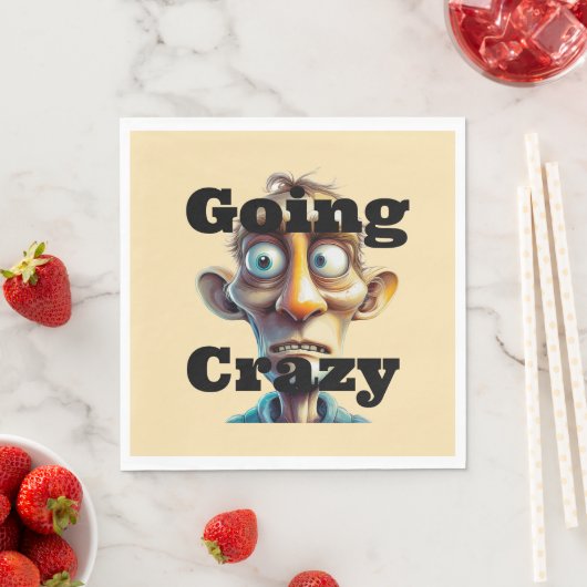 Going Crazy Paper Napkin Serviette (Beispiel)