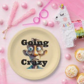 Going Crazy Paper Plate Pappteller (Party)