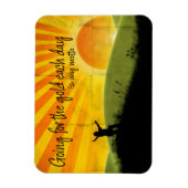 "Going for the gold" Motivation Affirmation Flexi Magnet (Vertikal)