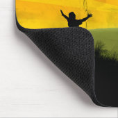 "Going for the gold" Motivation Affirmation Mousepad (Ecke)