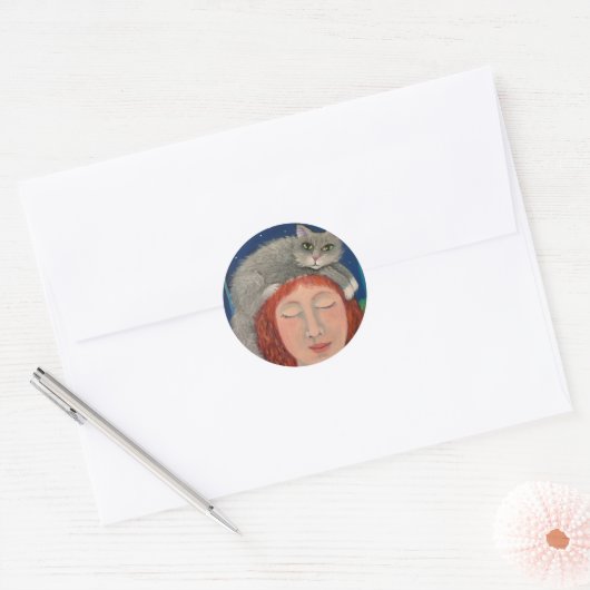 Going Gray Runder Aufkleber (Umschlag)