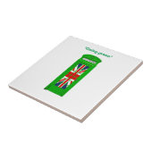 "Going Green" Londoner Telefonbox Fliese (Seite)