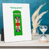 "Going Green" Londoner Telefonbox Fotoplatte (Seite)