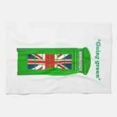 "Going Green" Londoner Telefonbox Handtuch (Horizontal)