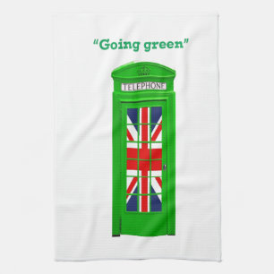 "Going Green" Londoner Telefonbox Handtuch