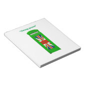 "Going Green" Londoner Telefonbox Notizblock (angewinkelt)