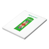 "Going Green" Londoner Telefonbox Notizblock (Rotiert)